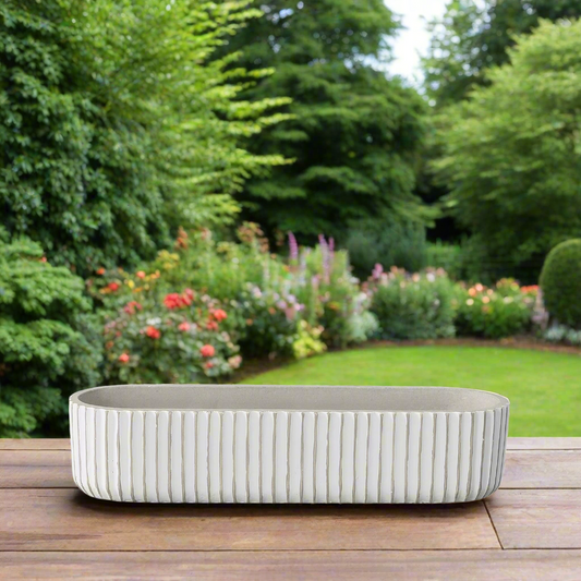 Lucia Cement Rectangular Pot