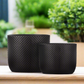 Dovara Symmetry Oval Ceramic Planter Set (Set of 2)