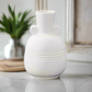 Vesari Embossed Banded Ceramic Vase