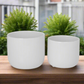 Orvane Gloss White Planter Set (Set of 2)