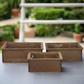 Aelric Wooden Square Planter Set (Set of 3)