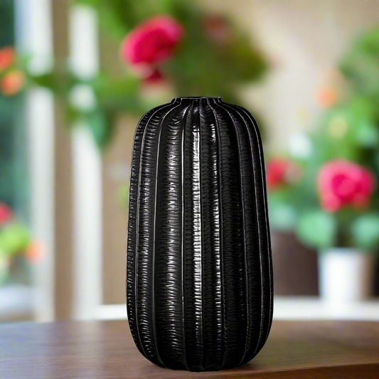 Margot Ceramic Embossed Column Vase