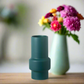 Ira Ceramic Round Pipe Vase