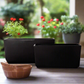 Deyra Tapered Rectangle Ceramic Planter Set (Set of 2)