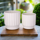 Quessara Ceramic Planter with Stand Set (Set of 2)