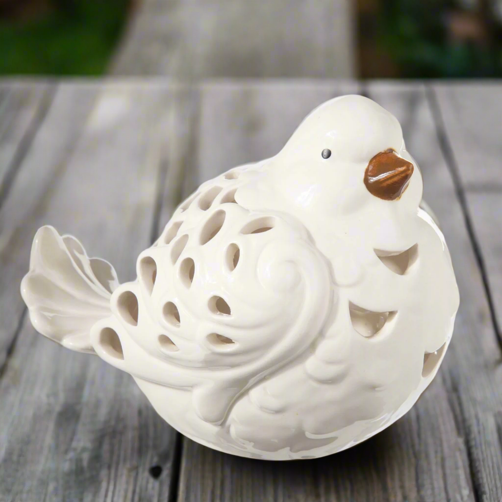 Ellora Cutout Ceramic Bird Figurine