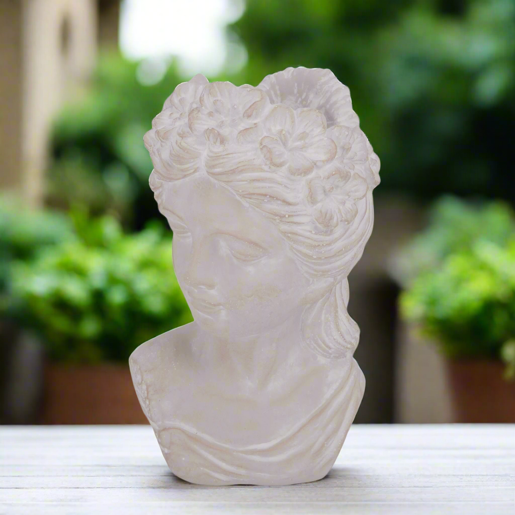 Braelyn Cement Lady Pot