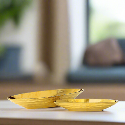 Ariyah Ceramic Boat Shape Decor  (Set of 2)