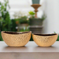 Belloro Geometric Oval Ceramic Planter Set (Set of 2)