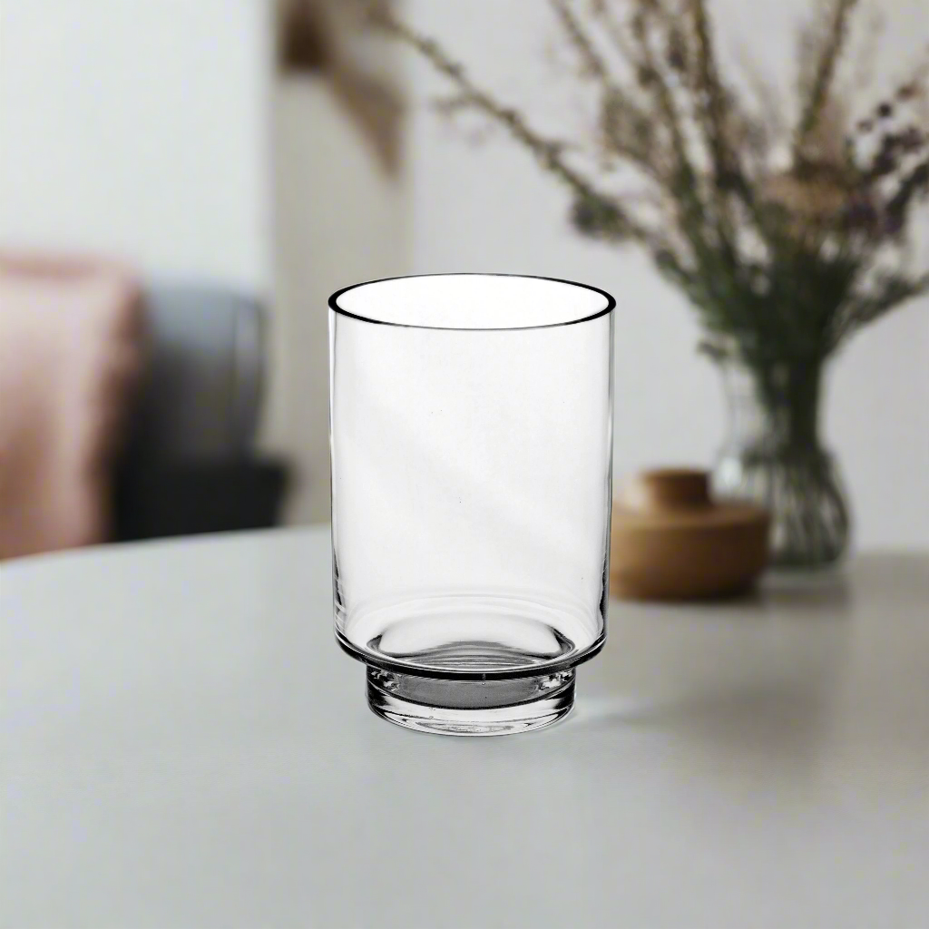Kolin Footed Cylinder Glass Vase