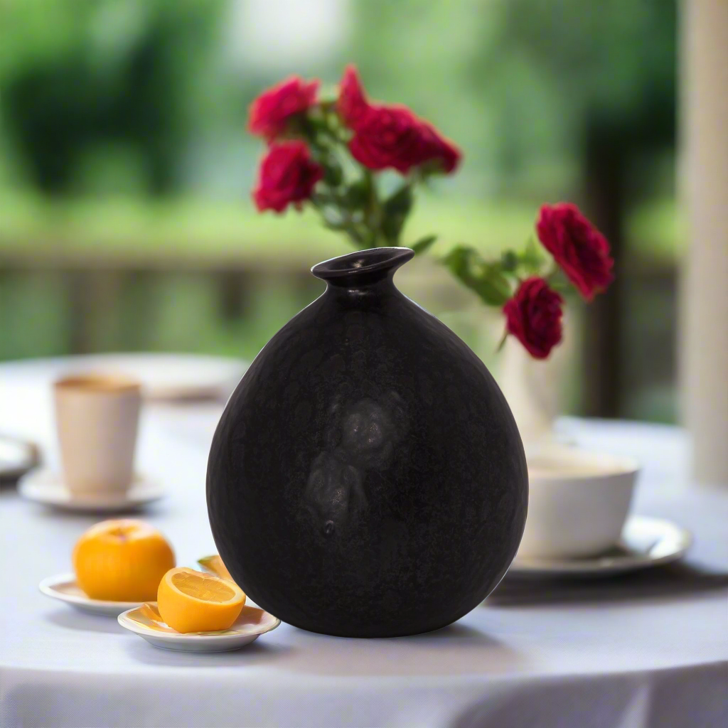 Macie Sculptural Textured Ceramic Vase