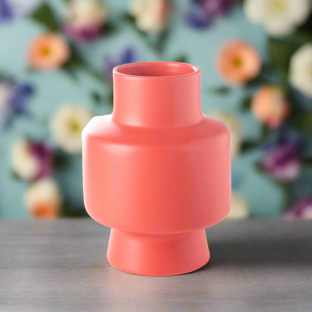 Zoey Ceramic Round Pipe Vase