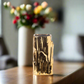 Sabine Ceramic Round Embossed Abstract Vase