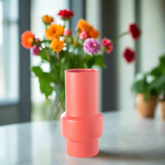Ira Ceramic Round Pipe Vase