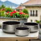 Zyros Hammered Ceramic Planter Set (Set of 3)
