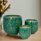 Aven Blossom Ceramic Planter Set (Set of 3)