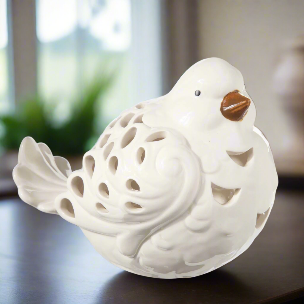 Ellora Cutout Ceramic Bird Figurine