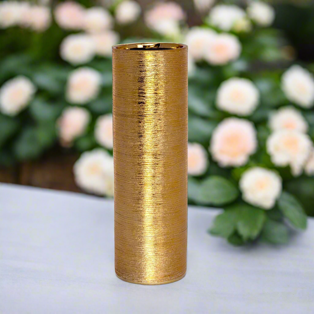 Greer Brushed Ceramic Round Vase