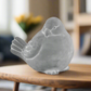 Nevelle Cement Sitting Bird Figurine