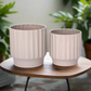 Quessara Ceramic Planter with Stand Set (Set of 2)