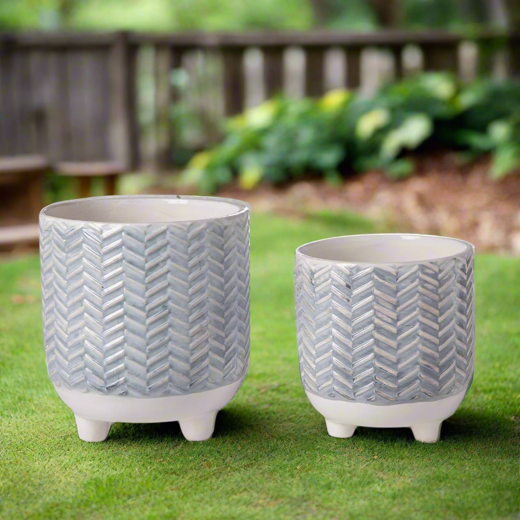 Quendra Geometric Tripod Planter Set (Set of 2)