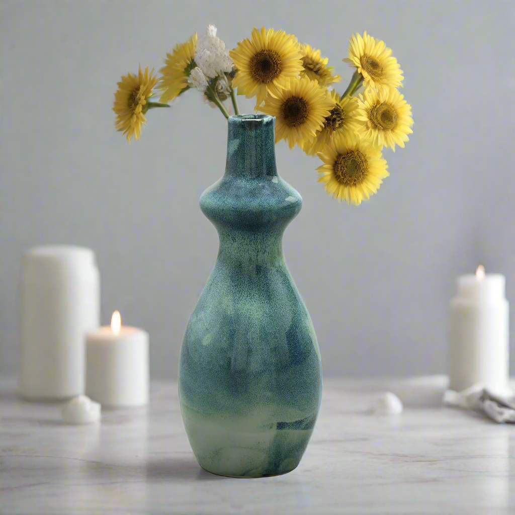 Aurex Glossy Finish Ceramic Vase