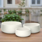 Zyros Hammered Ceramic Planter Set (Set of 3)