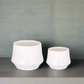 Rivana White Ceramic Planter Set (Set of 2)