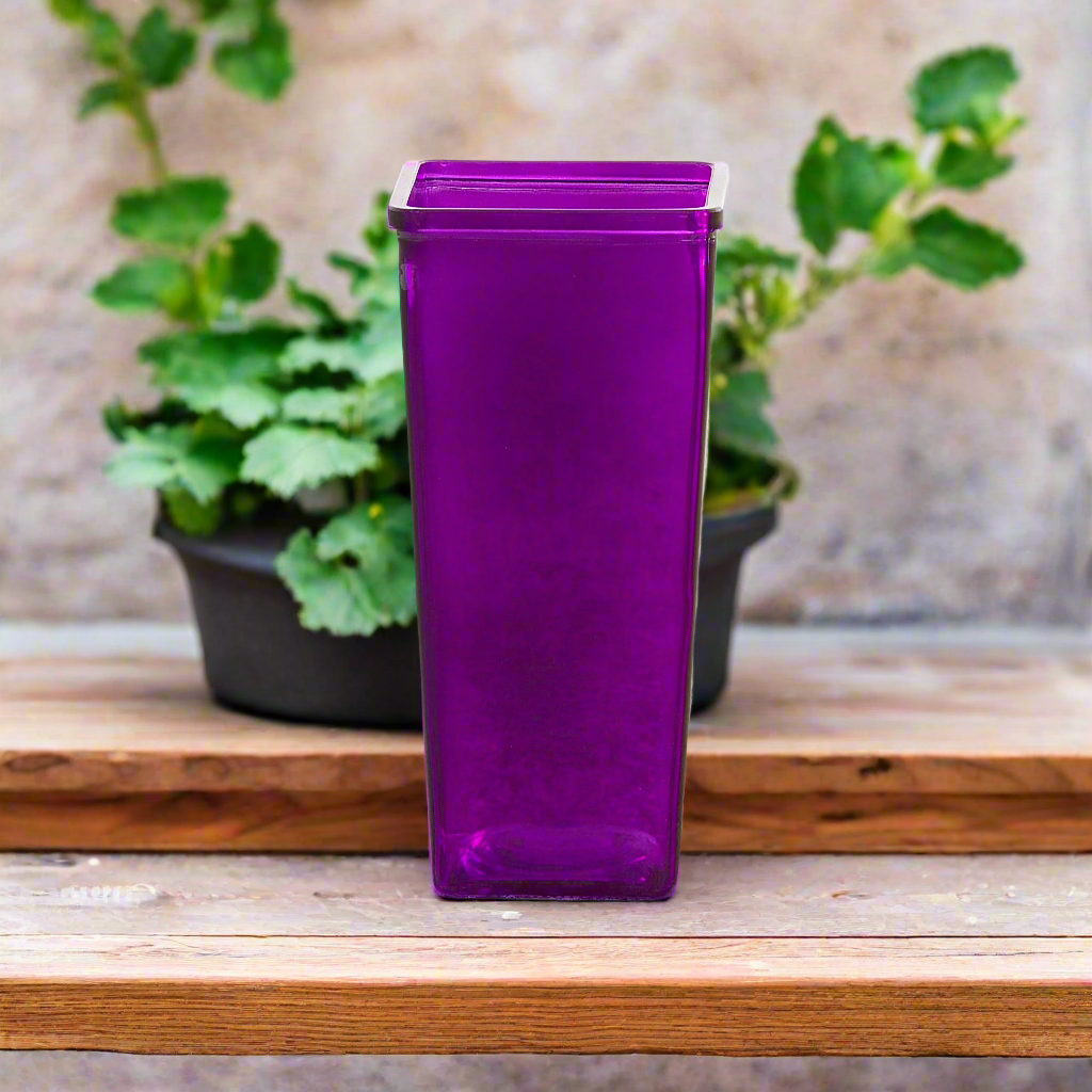 Billie Tapered Square Glass Vase