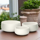 Zyros Hammered Ceramic Planter Set (Set of 3)