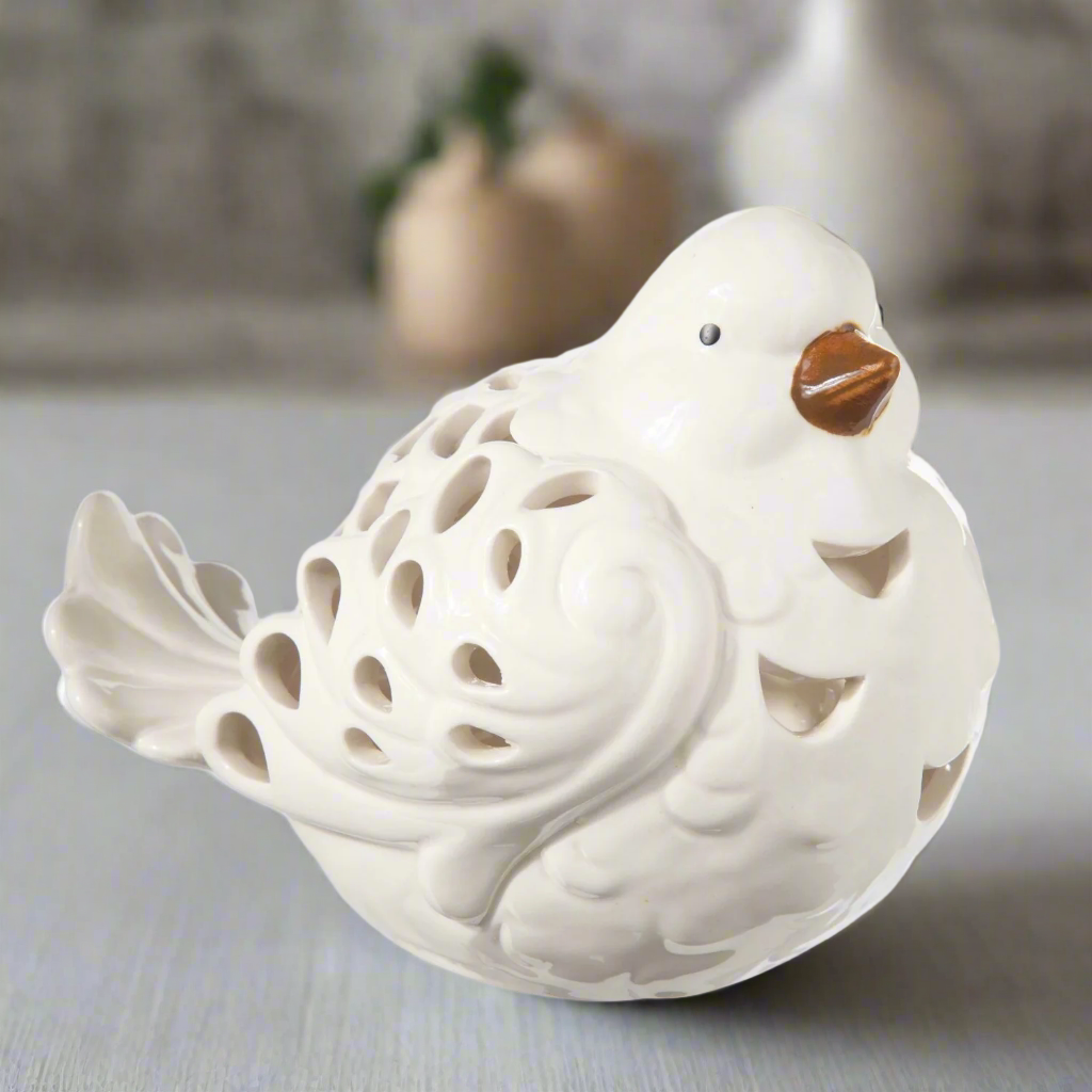 Ellora Cutout Ceramic Bird Figurine