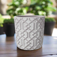 Vida Cement Embossed Round Pot