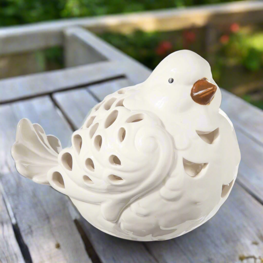 Ellora Cutout Ceramic Bird Figurine