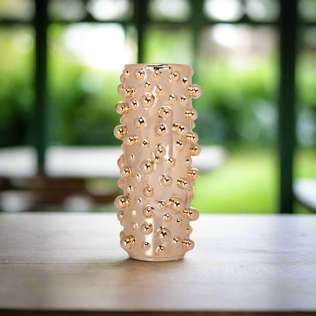 Tavianna Gloss and Metallic Ceramic Vase