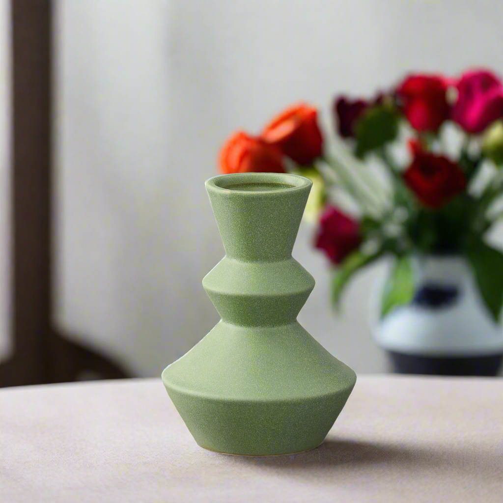 Porshan Geometric Ceramic Vase