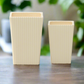 Flyn Ceramic Square Corrugated Vase (Set of 2)