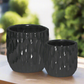 Wren Emboss Ceramic Planter Set (Set of 2)