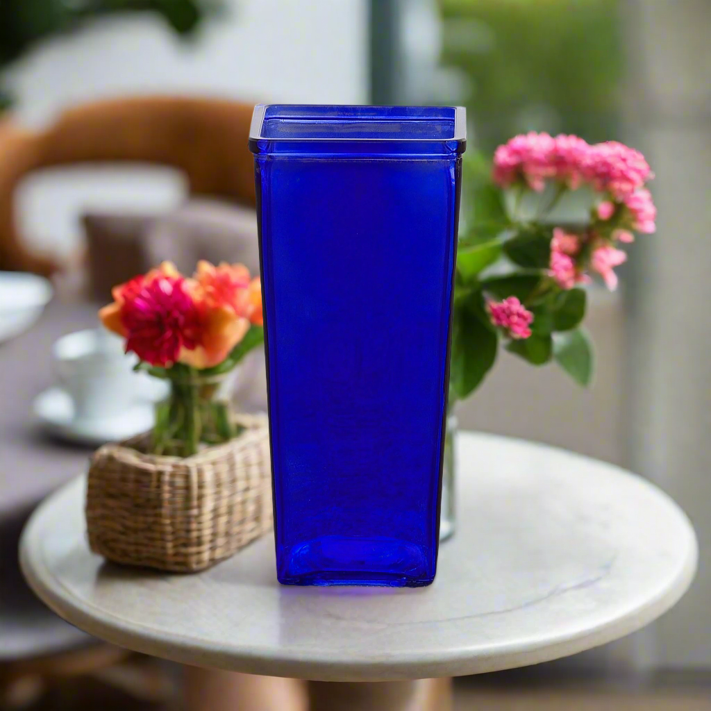 Billie Tapered Square Glass Vase