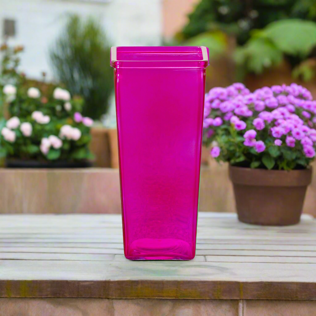 Billie Tapered Square Glass Vase
