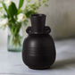 Vesari Embossed Banded Ceramic Vase