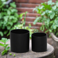 Ollie Ceramic Plain Round Pot (Set of 2)