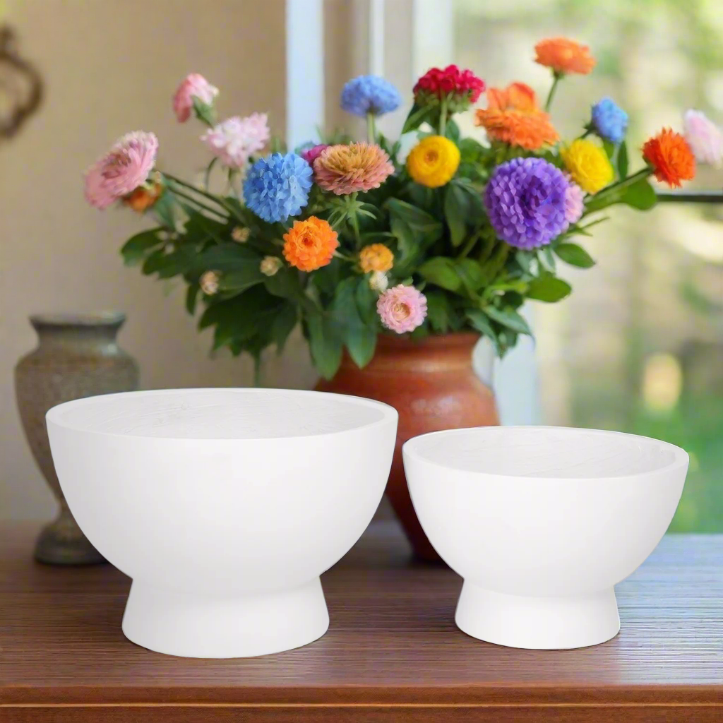 Kyric Black Fiberclay Planters (Set of 2)