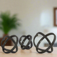 Noss Metal Round Abstract Sculpture (Set of 3)