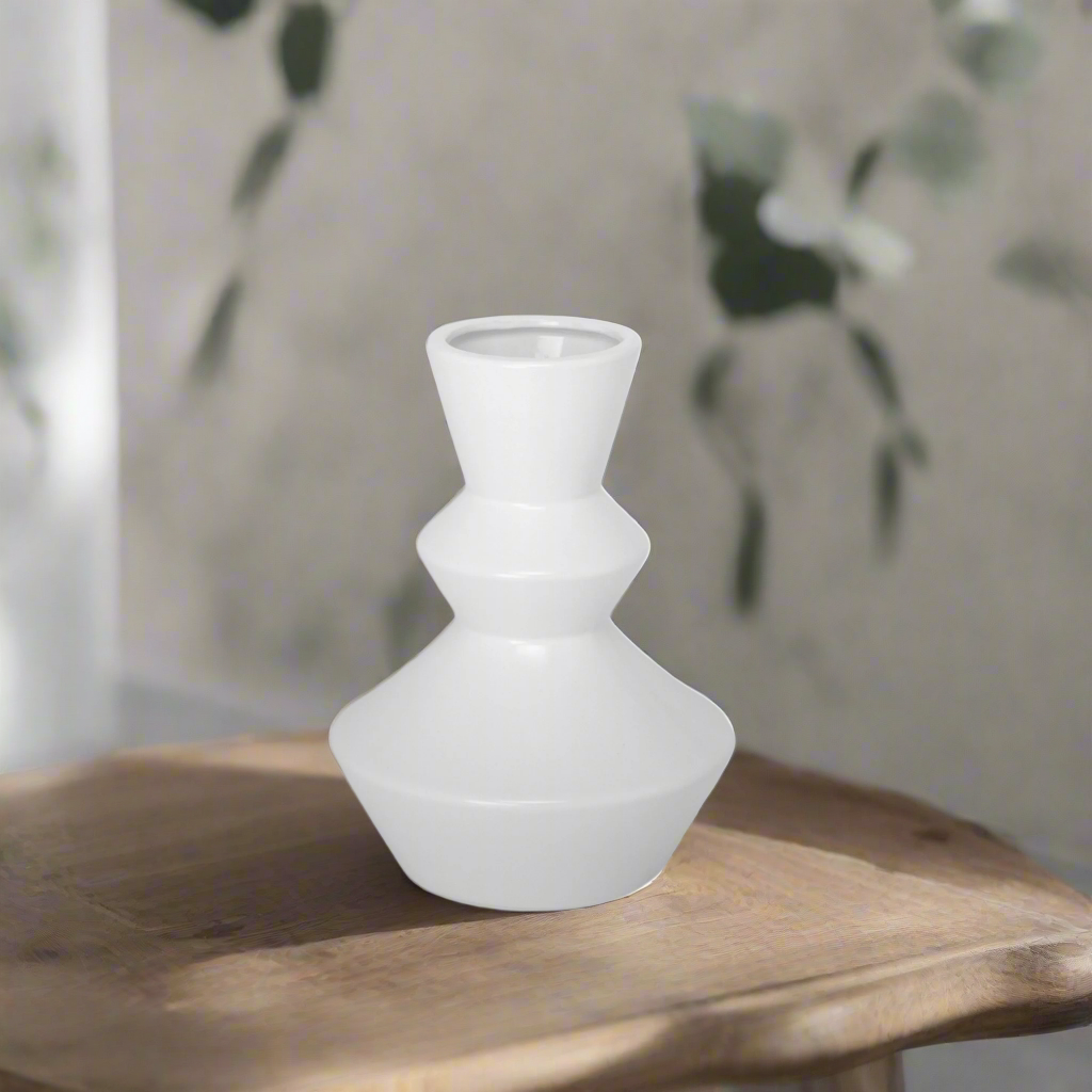 Porshan Geometric Ceramic Vase