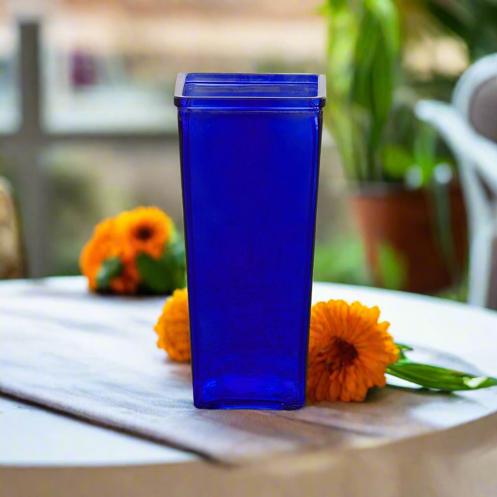 Billie Tapered Square Glass Vase