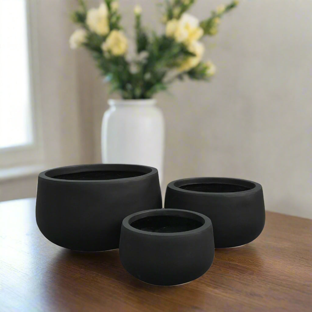 Nerik Fiber Clay Planter Set (Set of 3)