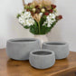 Nerik Fiber Clay Planter Set (Set of 3)