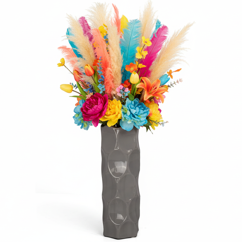 Jaselle Dimpled Ceramic Vase