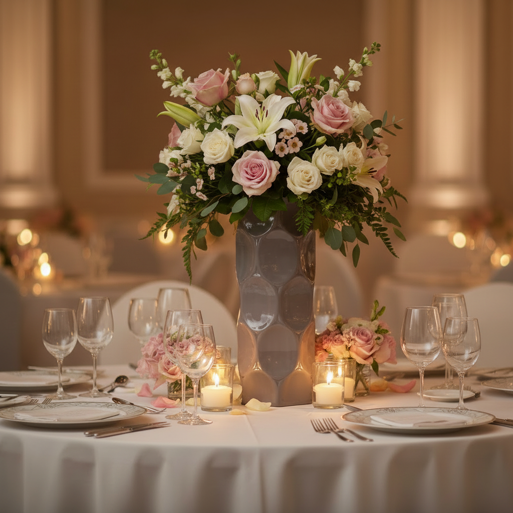 Jaselle Dimpled Ceramic Vase