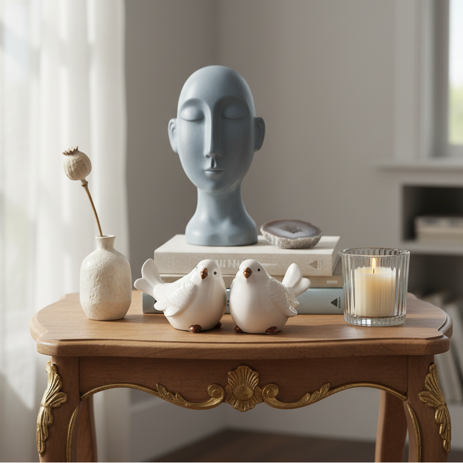 Soriel Gloss Blue Cardinal Bird Figurines